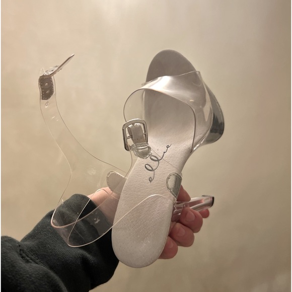 Ellie Shoes clear brook platform sandal pump - Picture 6 of 11